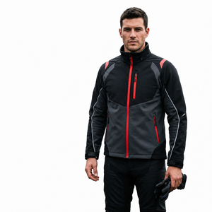 Men <b>Racing</b> Softshell <b>Jacket</b> Lightweight Windproof Waterproof Sports <b>Jacket</b> Outdoor Cycling Motorsport Training <b>Jacket</b> - Product Image 4