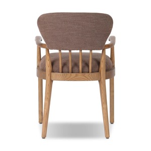 Chaise de salle à manger en bois de qualité supérieure avec accoudoirs et revêtement en tissu, sièges modernes pour café, restaurant et hôtellerie - Product Image 5