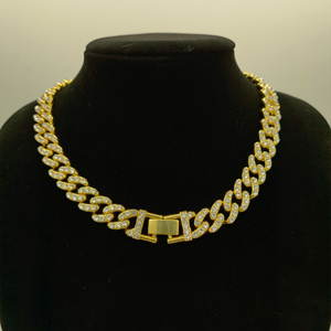 IGI Certified 14K Gold & 925 Sterling Silver <b>Rope</b> <b>Chain</b> Cuban Necklace Bezel Setting VVS Moissanite Trendy Gift - Product Image 3