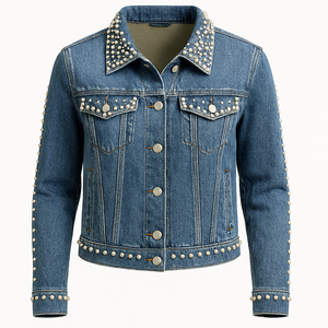 เดรสเชิ้ตยีนส์ทรงหลวมพิมพ์ลายเสือดาวสไตล์โกธิคแบบสั่งทำพิเศษเป็นมิตรกับสิ่งแวดล้อม แขนยาว ติดกระดุม เหมาะสำหรับฤดูใบไม้ร่วง เสื้อคลุมลำลองสำหรับผู้หญิง - Product Image 5