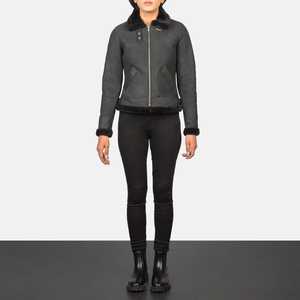 FITME SPORTS Top Selling <b>Women's</b> Genuine Sheep Leather <b>Jacket</b> High Quality Eco-Friendly Breathable Quick Dry <b>Lightweight</b> Knitted - Product Image 2