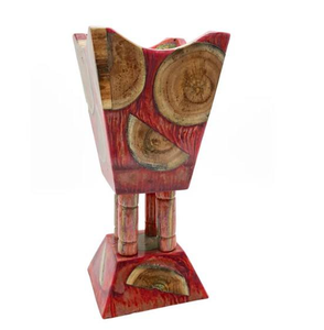Decorative Wooden Hand-Made Sandalwood Incense Burner With Floral Carving Aromatic <b>Diffuser</b> All-Season Use Wooden Holder Set - Product Image 3