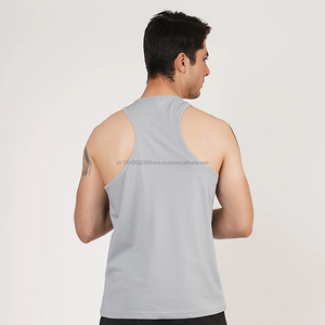 Débardeurs pour hommes, t-shirt de sport, débardeur de musculation, vêtements de fitness, coton, sans manches, veste, homme, uni, débardeur de musculation - Product Image 6
