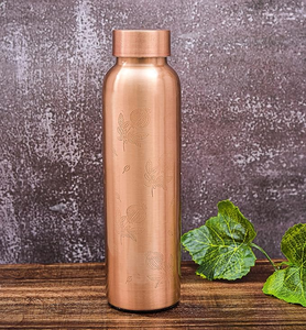 Best Selling Customized Modern Eco-Friendly Reusable Pure Copper Water <b>Bottle</b> FAIZA CRAFT for Adults Living Room Home Office Gym - Product Image 5