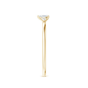 Anillo de Compromiso Solitario de Diamante Cultivado en Laboratorio con Corte Pera Vintage de Lujo, Certificado IGI, Oro de 10K, 14K, 18K, Plata 925, 935 - Product Image 3