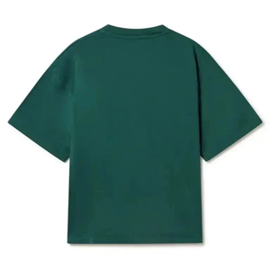 Camiseta de Manga Corta con Cuello Redondo para Hombre, Color Verde, 100% Algodón, Corte Holgado, Color Sólido, Estilo Casual, Marca INDEX - Product Image 2