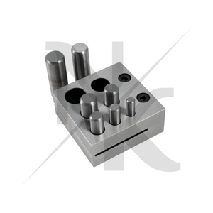 7 Hole Disc Cutter <b>Set</b> Jewelry Making Tools Sheet Metal Circular <b>Punch</b> Die Block Goldsmiths Metal Forming Stainless Steel - Product Image 6
