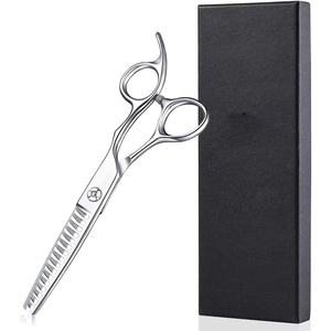 Wholesale Hair <b>Thinning</b> Scissors <b>Mirror</b> Finish 6.6" Durable Sharp Edge Barber <b>Thinning</b> Shears With Fix Finger Rest - Product Image 1