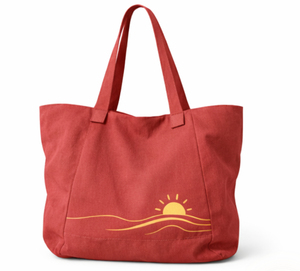 Sac fourre-tout tendance pour femme en coton de haute qualité, imprimé personnalisé motifs animaux, toile rouge avec poches zippées, sac de shopping - Product Image 1