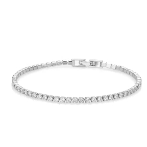 2. Bracelet tennis en diamant de laboratoire taille émeraude radiant en or blanc 14 carats, certifié, collection de bijoux fins durables - Product Image 3