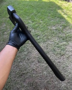 Edge Master Manufacture Handmade High Carbon Steel <b>Axe</b> Head Wooden <b>Handle</b> Leather Sheath Industrial Grade 18.5" Overall Length - Product Image 4