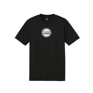 เสื้อยืดผู้ชายโลโก้สั่งทำ-ผ้าเจอร์ซีย์ผสมฝ้าย/ใยไผ่ พิมพ์ลายตัวอักษรแบบดิสชาร์จ ดีไซน์เปล่า จำนวนขั้นต่ำ 30 ชิ้น - Product Image 4