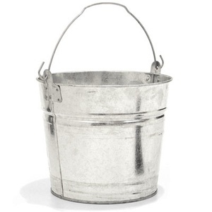Multipurpose Metal <b>Bucket</b> With Galvanized Finish For Water Carrying Cleaning Gardening <b>And</b> General Storage Use - Product Image 3