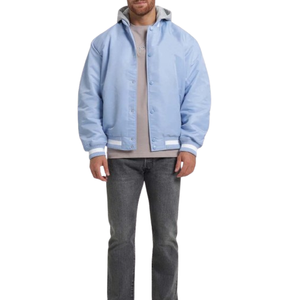 College Blank Silk Bulk Wholesale Custom Logo <b>Mens</b> <b>Varsity</b> Baseball <b>Jacket</b> In <b>Bomber</b> Style - Product Image 3