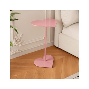 Table d'appoint moderne en métal, table d'appoint ronde avec plateau en marbre, design élégant et nouveau, table de salon, table de chambre à coucher - Product Image 3