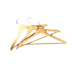 Factory Direct Supply <b>Wooden</b> Pant <b>Hangers</b> with Clips OEM/ODM Vietnam Exporter - Product Image 5