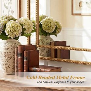 36x24 Inch Modern Decorative Framed <b>Mirror</b> with Sturdy Metal Frame Accent for Bathroom Hallway or Fireplace - Product Image 4