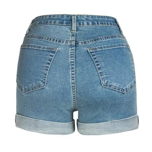 New Fashion <b>Men</b> Summer <b>Stretch</b> Casual Short Denim Shorts Blue Black High Streetwear Fashion Waterproof Windproof Distressed Wash - Product Image 5