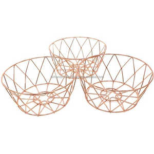 ตะกร้าลวดโลหะโครงสร้างแข็งแรงสำหรับใส่ผลไม้ ผัก และของใช้ในครัว - Product Image 4