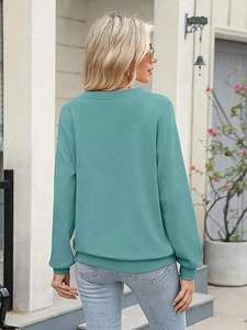 Sweat-shirt à capuche brodé pour femme, respirant, doublé, à manches longues, design doux et moelleux, confortable et chaleureux pour l'extérieur en hiver - Product Image 4