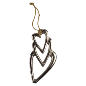 Fresh Heart Plated Finishing Design With Metal Home Decor Christmas Tree Decor for Hanging Design - Product Image 2