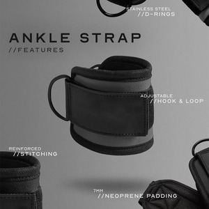Sangles de cheville en cuir de vachette de haute qualité, robustes, respirantes et antidérapantes pour l'entraînement physique, à prix très raisonnable - Product Image 5
