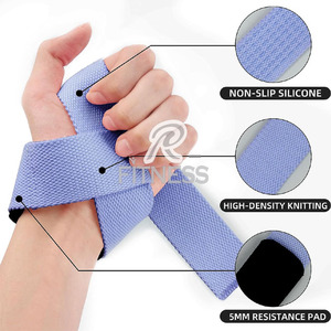 Correas de Muñeca Antideslizantes de Algodón Resistente y Ligeras RC Fitness Wear para Entrenamiento de Peso Muerto, Ejercicios de Tracción y Fuerza con Barra - Product Image 5