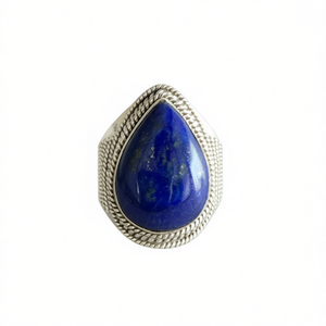 Bague de créateur tendance en lapis-lazuli, 8,0 grammes, accessoire élégant fait main - Product Image 2