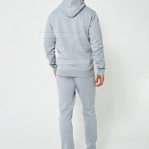 Winter Casual Solid <b>Men</b> Hooded Tracksuits 100% Cotton Quick Dry Breathable Lightweight Jogging Sports Training - Product Image 2