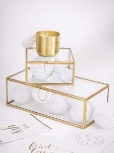 Metal & Glass Storage Boxes With Metal Frame For Jewelry Organizers And Storage Use Customized Glass Jewelry Boxes - Product Image 5