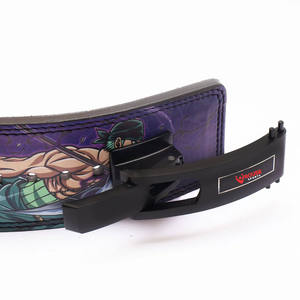 Cinturón de levantamiento de pesas de cuero envolvente de grado profesional personalizado al por mayor, cinturón de fuerza para entrenamiento muscular, soporte de espalda de alta resistencia - Product Image 3