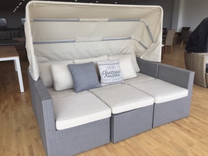 Venta al por mayor al aire libre piscina aluminio Sling Lounge Chair jardín tumbonas playa tumbona silla tumbona muebles de exterior - Product Image 2