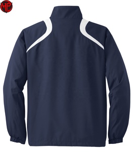 Mens Windbreaker <b>Jacket</b> Quarter Zip Pullover Breathable <b>Lightweight</b> Outdoor Training <b>Jacket</b> Discharge Printing - Product Image 6