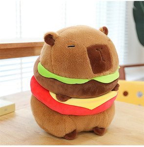 Aika Simpatico Peluche di Capibara con Cappello a Forma di Anguria, Giocattolo Morbido Creativo da Abbracciare, Regalo - Product Image 4