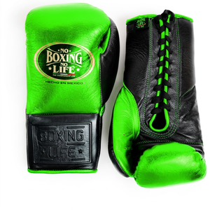Guantes de Boxeo Profesionales de Cuero Rojos y Negros con Cordones, Transpirables, de Dedo Completo, Personalizados con Serigrafía - Product Image 3