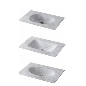 Lavabo de salle de bain rectangulaire en marbre à poser sur comptoir, avec meuble en bois, design moderne, finition plaquée or, égouttoir 12L - Product Image 1