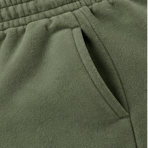 Custom Olive Green Fleece Jogger Pants <b>Elastic</b> Drawstring <b>Waist</b> Ribbed Cuffs Relaxed Fit Casual Sweatpants Wholesale OEM <b>Trouser</b> - Product Image 6