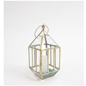 Juego de Faroles de Metal y Vidrio Contemporáneos para Uso en Interiores y Exteriores, Forma Cuadrada Geométrica, Decoración para el Hogar - Product Image 4