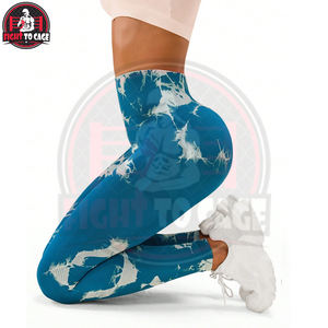 Leggings Deportivos de Yoga de Cintura Alta con Efecto Scrunch, Tie Dye, Sin Costuras, Anti-Sentadillas, Control de Abdomen y Alta Elasticidad - Product Image 5