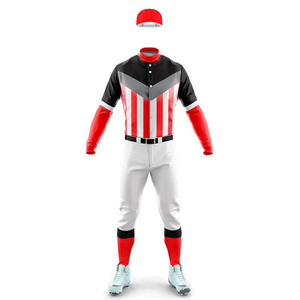 Uniforme de baseball à manches courtes, logo personnalisé imprimé, haute qualité, 100% polyester, prix de gros bon marché pour la vente en ligne - Product Image 2