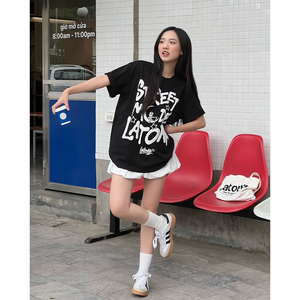 Premium Heavyweight Oversized T <b>Shirt</b> for Men and <b>Women</b> Cotton Streetwear Casual Unisex Fashion Tee - Product Image 4