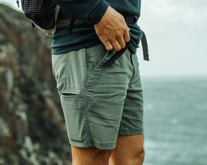 Shorts en laine ajustés pour homme, formels, infroissables, séchage rapide, écologiques, respirants, tendance - Product Image 1