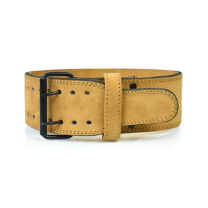 Weight Lifting Belt for Men & Women - Premium Leather Gym Belt for Powerlifting Squats <b>Back</b> <b>Support</b> With Adjustable Fit - Product Image 3