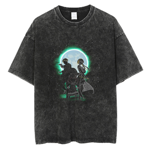 Vente directe du fabricant ! T-shirts à manches courtes pour hommes personnalisés, 100% coton, effet délavé, respirants, séchage rapide, résistants à la décoloration solaire - Product Image 1