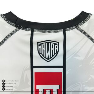 Mawra MMA Rash Guard – T-shirt de compression à manches courtes pour homme, en polyester, à séchage rapide, imprimé par sublimation, pour le combat, unisexe - Product Image 5
