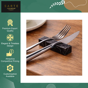 Venta al por mayor de cubiertos de lujo hechos a mano, ecológicos, aptos para lavavajillas, de mármol, con posavasos personalizables. - Product Image 3