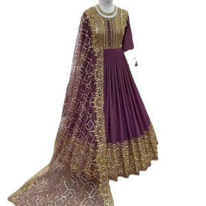 NEWLY LAUNCHED DESIGNER GOWNS WITH HEAVY EMBROIDERY WITH DUPATTE NEW STYLE ANARKALI SALWAR KAMEEZ - Product Image 1