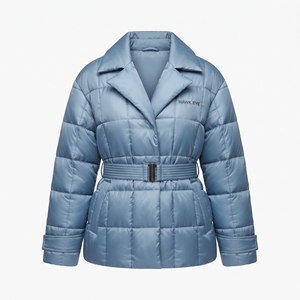 Chaqueta de Invierno Acolchada Ligera para Mujer, Abrigo Acolchado con Cinturón, Ropa Exterior Informal y Cálida - Product Image 4