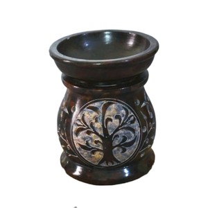 Trending Design Flower Art Handmade Soapstone Aroma Oil <b>Burner</b> For Home Decoration And Office Collections Gifts Item - Product Image 3