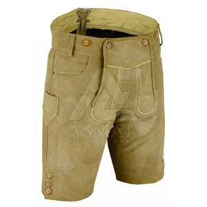 Pantalones Cortos de Cuero Bávaros Lederhosen para Hombre 2026 con Color Personalizado para Disfraces 2026 - Product Image 6